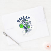 Sticker Rond Dallas Skeleton Basket (Enveloppe)