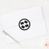Sticker Rond Dalles de pierre (Enveloppe)