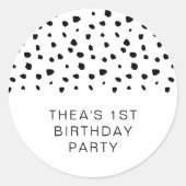 Sticker Rond Dalmatien (Devant)