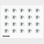 Sticker Rond Dalmatien Joyeux Anniversaire (Feuille)