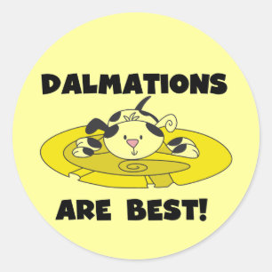 Sticker Rond Dalmations sont le meilleurs T-shirts et cadeaux