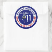 Sticker Rond Dalton Highway, North Slope Haul Road (Sac)