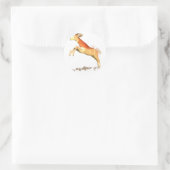 Sticker Rond Dama Gazelle (Sac)