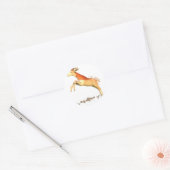 Sticker Rond Dama Gazelle (Enveloppe)