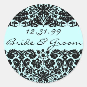 Sticker Rond Damas en noir