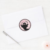 Sticker Rond Damas rose | Halloween Ghost | FABOOLOUS (Enveloppe)
