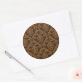Sticker Rond Damask arrière - plan 2 (Enveloppe)
