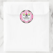 Sticker Rond Damask Cupcake Bakery (Sac)