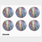 STICKER ROND DAME DU LAC (Feuille)