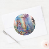 STICKER ROND DAME DU LAC (Enveloppe)