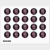 Sticker Rond Dame e-bike (Feuille)