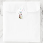 Sticker Rond Dame Justice (Sac)