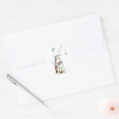 Sticker Rond Dame Justice (Enveloppe)
