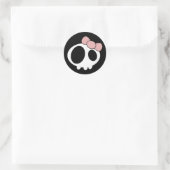Sticker Rond Dame noire (Sac)