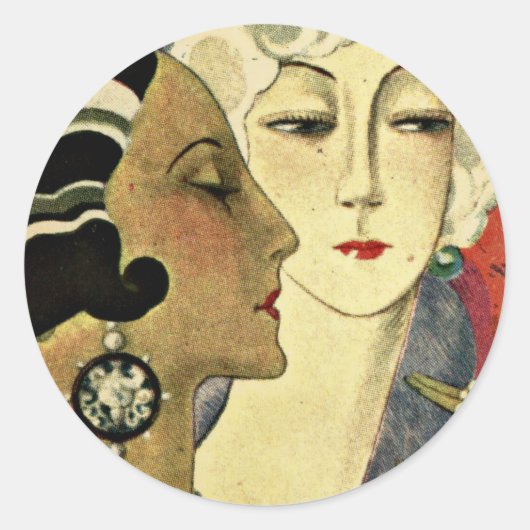 Sticker Rond Dames Aer Deco (Devant)