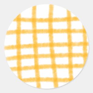Sticker Rond damier jaune noir ajouter date anniversaire nom