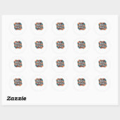 Sticker Rond Danang (Feuille)