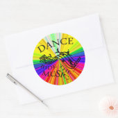 Sticker Rond Dance Ride the Music ! (Enveloppe)