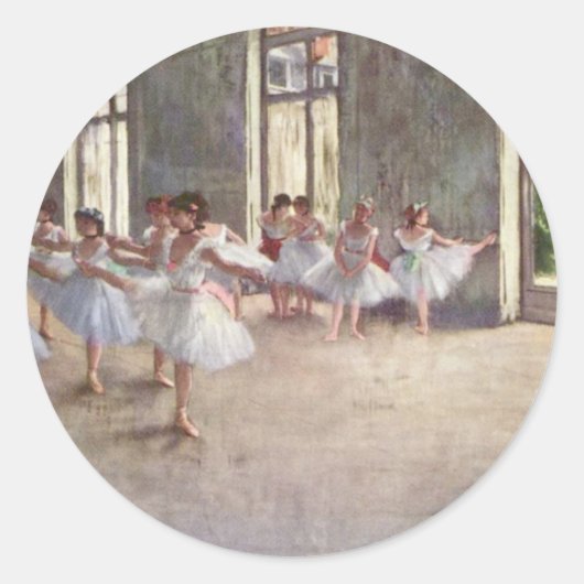 Sticker Rond Dancers de Degas (Devant)