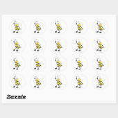 Sticker Rond Dancing Bee (Feuille)