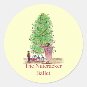 Sticker Rond Dancing Clara Nutcracker tee - shirts & cadeaux