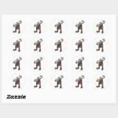 Sticker Rond Dancing Man cuivre (Feuille)