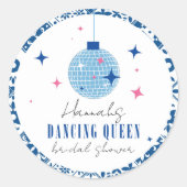 Sticker Rond Dancing Queen grecque Musical disco enterrement de (Devant)