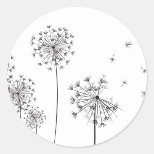 Sticker Rond Dandelion