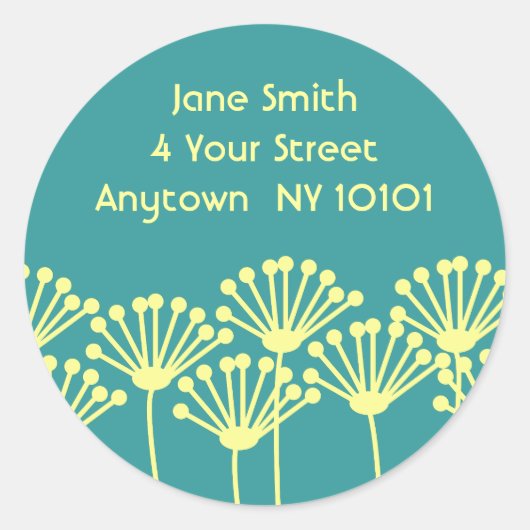 Sticker Rond Dandelion Breeze (Devant)