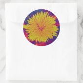 Sticker Rond Dandelion psychédélique (Sac)