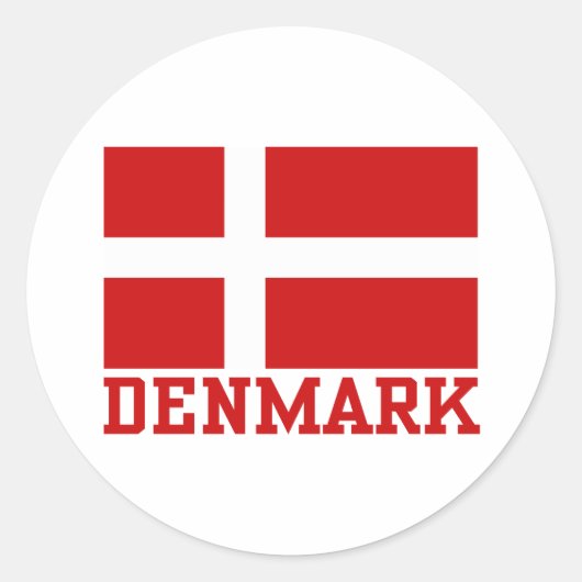 Sticker Rond Danemark (Devant)