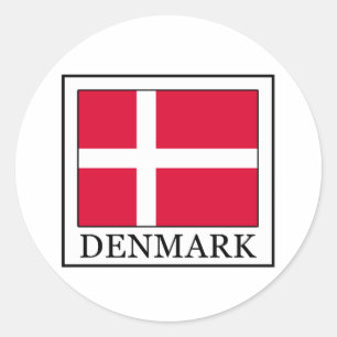 Sticker Rond Danemark
