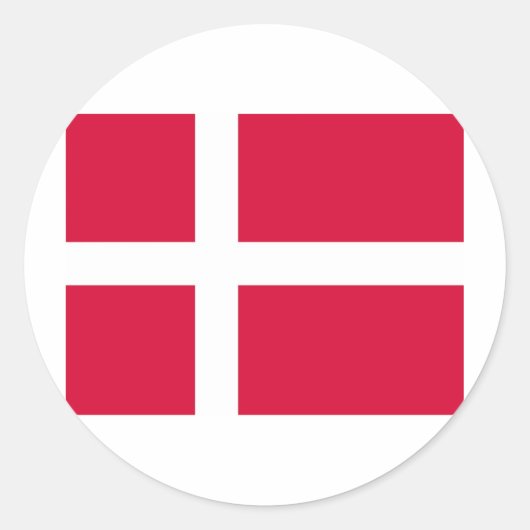Sticker Rond Danemark (Devant)