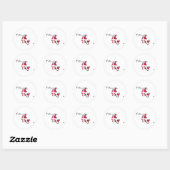 Sticker Rond Danemark cool (Feuille)