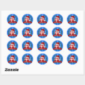 Sticker Rond Danemark Noël | (Feuille)