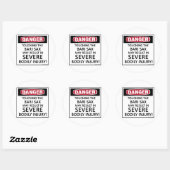 Sticker Rond Danger Bari Sax (Feuille)