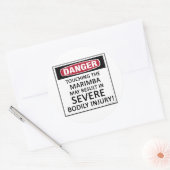 Sticker Rond Danger Marimba (Enveloppe)