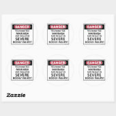 Sticker Rond Danger Marimba (Feuille)