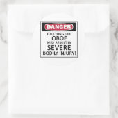 Sticker Rond Danger Oboe (Sac)