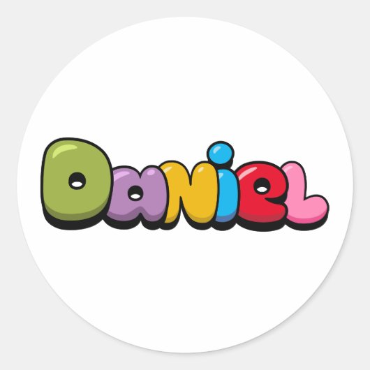 Sticker Rond Daniel (Devant)