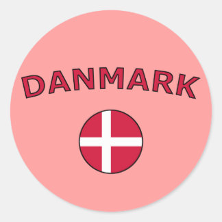 Sticker Rond Danmark