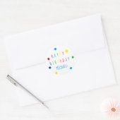 Sticker rond d'anniversaire joyeux pour enfants co (Enveloppe)