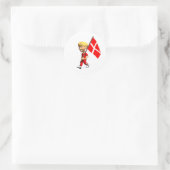 Sticker Rond Danois Garçon (Sac)