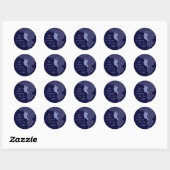 Sticker Rond Dans la Beauté (Feuille)