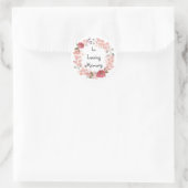 Sticker Rond Dans la couronne de mémoire aimante (Sac)