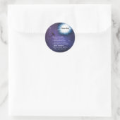 Sticker Rond Dans la libellule lumineuse (Sac)