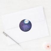Sticker Rond Dans la libellule lumineuse (Enveloppe)
