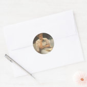 Sticker Rond Dans l'orangerie de Charles Edward Perugini (Enveloppe)