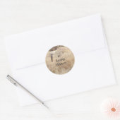 Sticker Rond Dans Love Memory Desert Bird (Enveloppe)