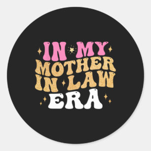 Sticker Rond Dans Ma Mère En Droit Fête De Mariage De L'Ère De